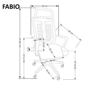 Kontoritool FABIO, must