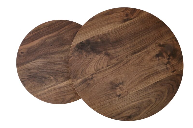 Kohvilaua komplekt ORELIN, pähklipuu / must