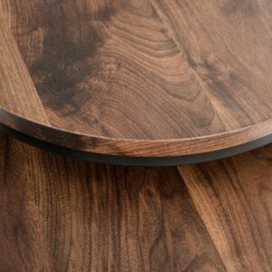 Kohvilaua komplekt ORELIN, pähklipuu / must