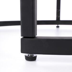 Kohvilaua komplekt ORELIN, pähklipuu / must