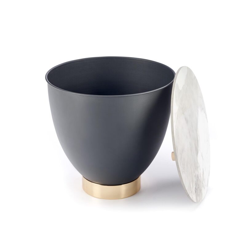 Kohvilaud CALVIA marmor / hall / kuld