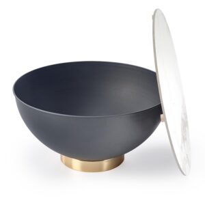 Kohvilaud CALVICA marmor / hall / kuldne