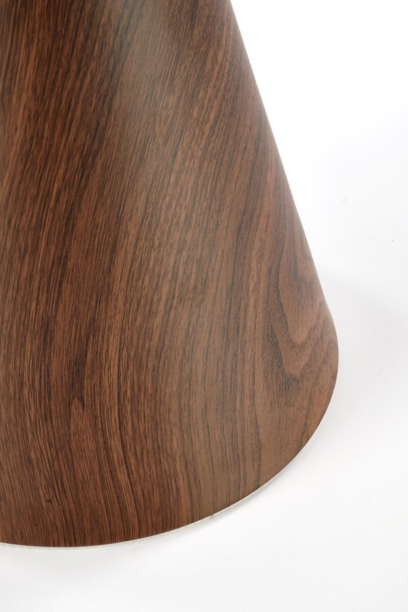 Kohvilaud GENESIS S, valge marmor / pähkel / kuld