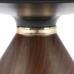 Kohvilaud GENESIS, valge marmor / pähkel / kuld