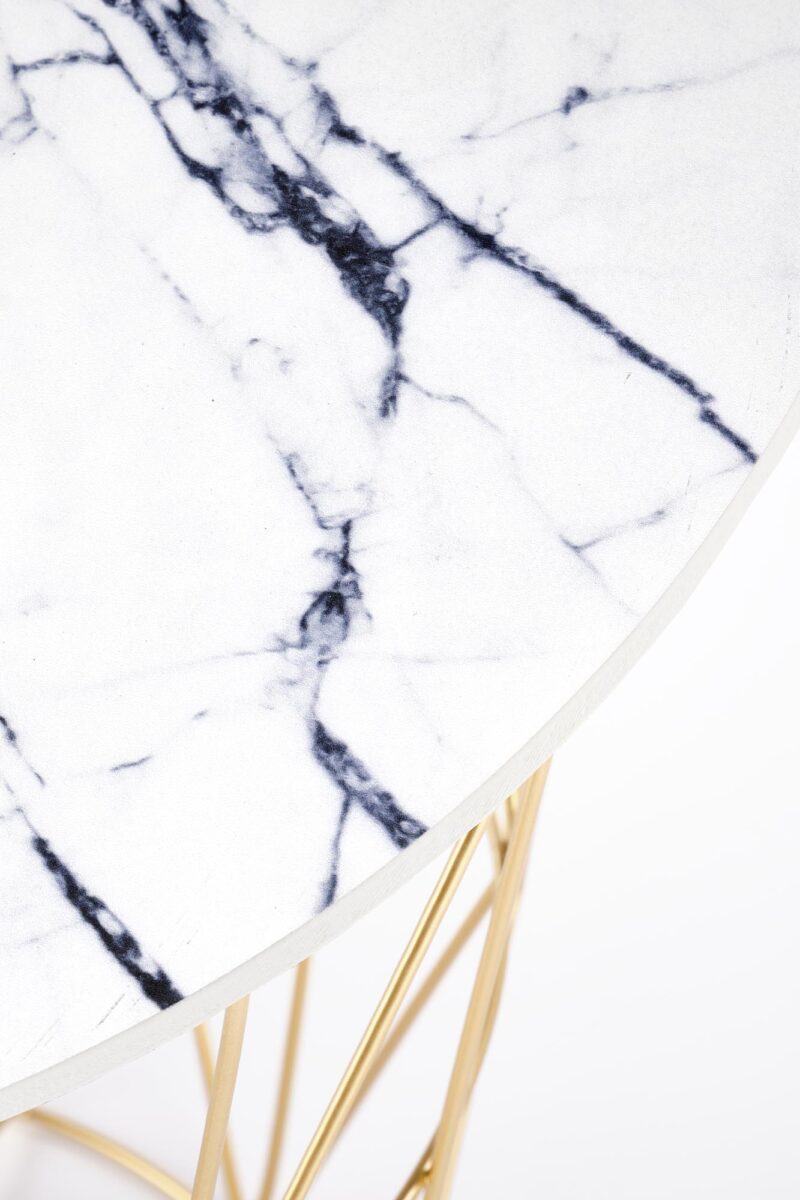 Kohvilaud HARISSA, kuldne / valge marmor