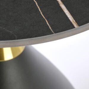 Kohvilaud SCALNOR, must marmor / must / kuldne