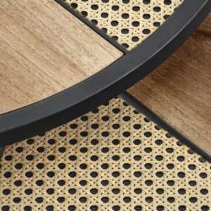 2010001196112_5 Kohvilaua komplekt GARMINA, tamm / must