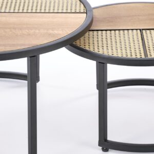 2010001196112_6 Kohvilaua komplekt GARMINA, tamm / must