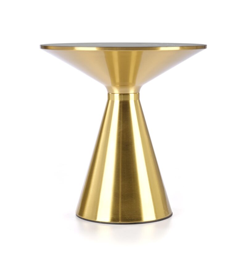 Kohvilaud TRIBOR, must marmor / kuld