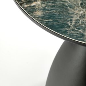 Kohvilaud MORELIA, roheline marmor / must / kuld