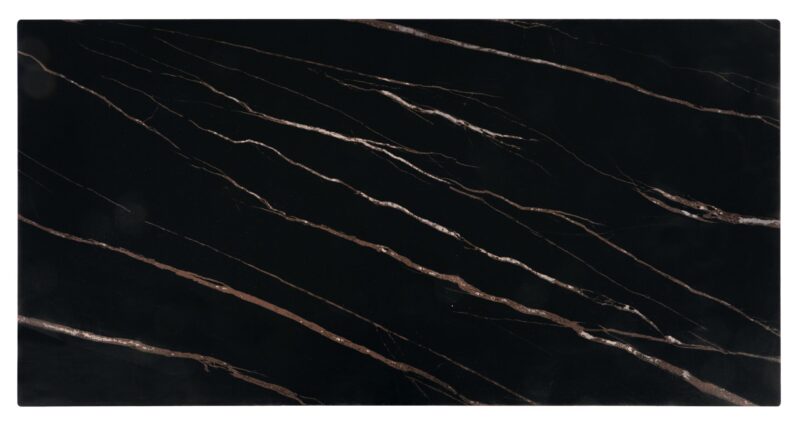 Kohvilaud RAMORA, must marmor / pähklipuu