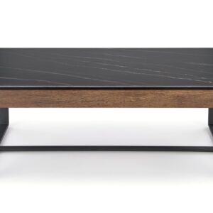 Kohvilaud RAMORA, must marmor / pähklipuu