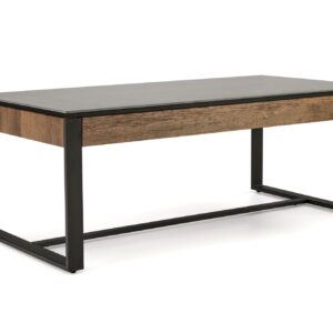 Kohvilaud RAMORA, must marmor / pähklipuu