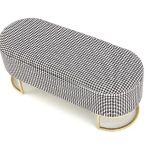 HARMONY pink bench koos hoiufunktsiooniga, must / valge / kuldne