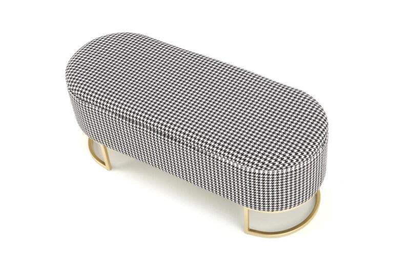 HARMONY pink bench koos hoiufunktsiooniga, must / valge / kuldne