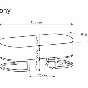 HARMONY pink bench koos hoiufunktsiooniga, must / valge / kuldne