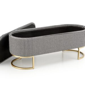 HARMONY pink bench koos hoiufunktsiooniga, must / valge / kuldne