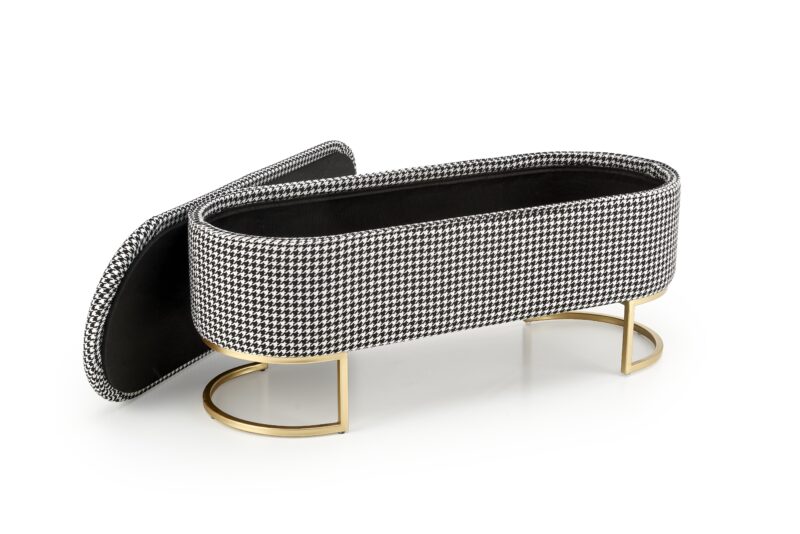 HARMONY pink bench koos hoiufunktsiooniga, must / valge / kuldne