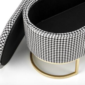 HARMONY pink bench koos hoiufunktsiooniga, must / valge / kuldne