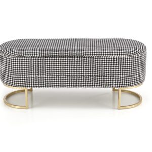 HARMONY pink bench koos hoiufunktsiooniga, must / valge / kuldne