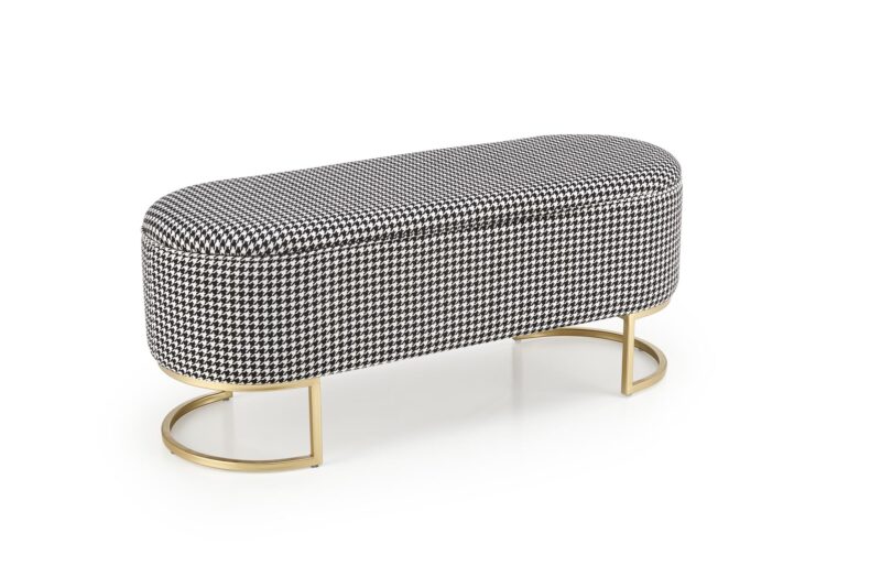 HARMONY pink bench koos hoiufunktsiooniga, must / valge / kuldne