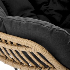 Tugitool  WHISPER, must / naturaalne puit