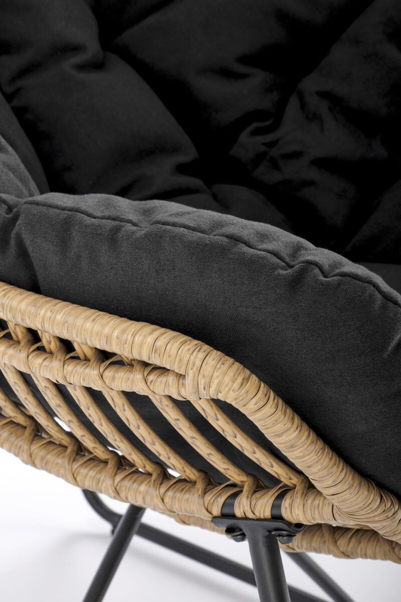 Tugitool  WHISPER, must / naturaalne puit