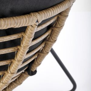 Tugitool  WHISPER, must / naturaalne puit