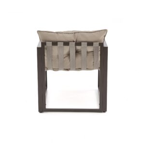 Aiamööbel SHARON (diivan + 2 tooli + kohvilauad), pruunikas