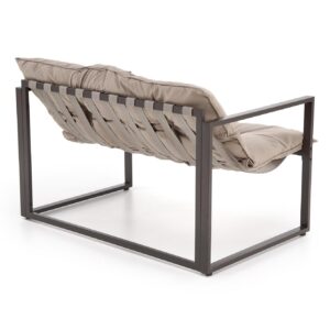 Aiamööbel SHARON (diivan + 2 tooli + kohvilauad), pruunikas