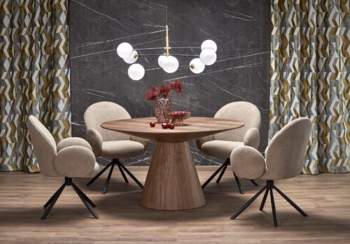 Ümar söögilaud HENDERSON, pähkel