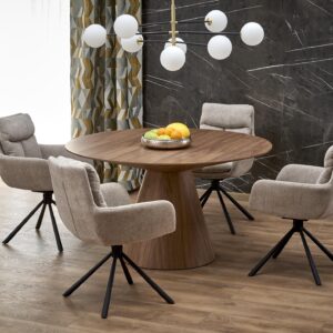 Ümar söögilaud HENDERSON, pähkel