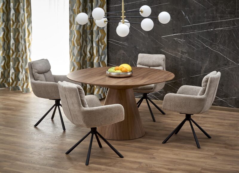 Ümar söögilaud HENDERSON, pähkel