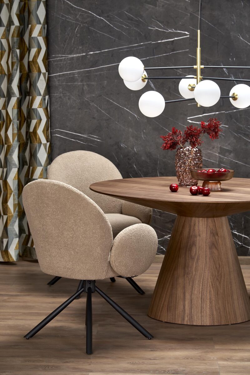 Ümar söögilaud HENDERSON, pähkel