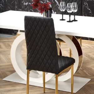 Söögilaud GALARDO, valge / kuld