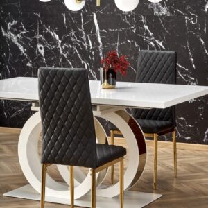 Söögilaud GALARDO, valge / kuld