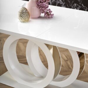 Söögilaud GALARDO, valge / kuld