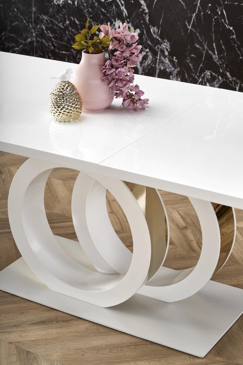 Söögilaud GALARDO, valge / kuld