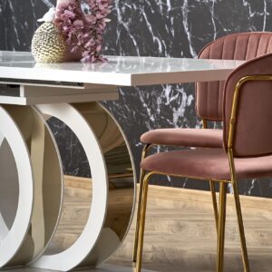 Söögilaud GALARDO, valge / kuld