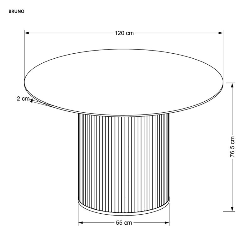 2010001196662_12 Ümmargune söögilaud AURVIERA, valge marmor
