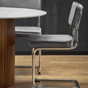 2010001196662_4 Ümmargune söögilaud AURVIERA, valge marmor