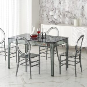 Söögilaud GOMEZ, suitsutatud klaas