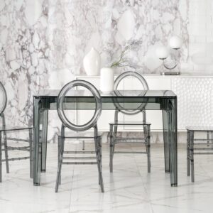 Söögilaud GOMEZ, suitsutatud klaas