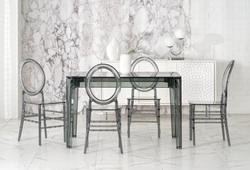 Söögilaud GOMEZ, suitsutatud klaas