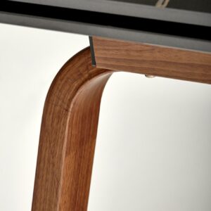 Söögilaud JOREN, must marmor / pähklipuu