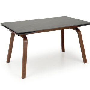 Söögilaud JOREN, must marmor / pähklipuu