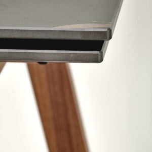 Söögilaud JOREN, must marmor / pähklipuu