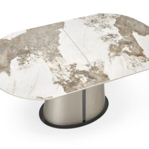 Pikendatav Söögilaud ROBION, beež marmor