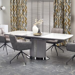 Pikendatav Söögilaud DANCAN, valge marmor