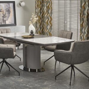 Pikendatav Söögilaud DANCAN, valge marmor